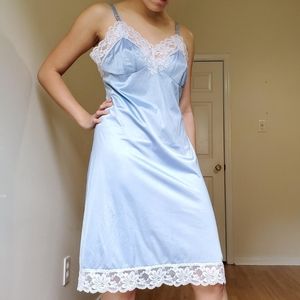 Vintage 80s slip nightgown dress
